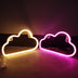 Clouds Neon Shape Night Light Decoration Wall Hanging - Minihomy