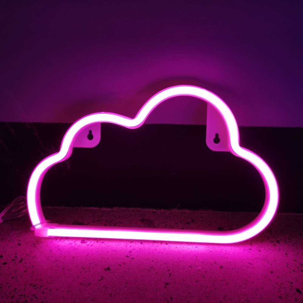 Clouds Neon Shape Night Light Decoration Wall Hanging - Minihomy