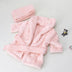 Baby Bathrobes Bath Towel Solid Color Warm - Minihomy