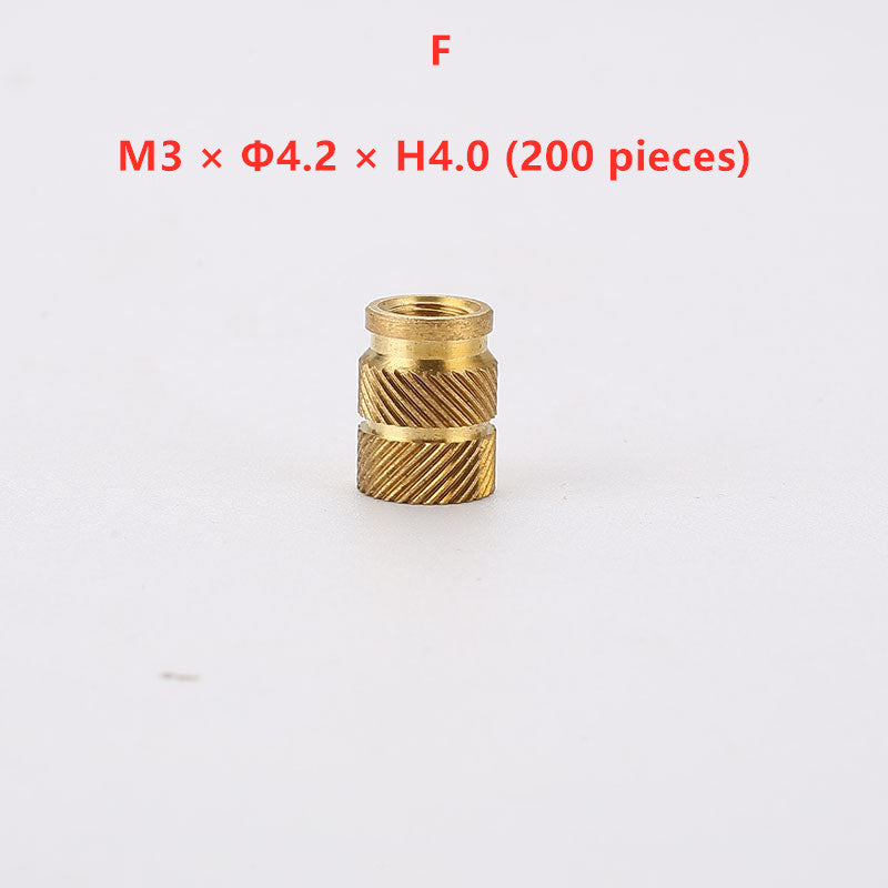 M2 Outer Diameter 3.8 and 4.0 Copper Nut Hot Melt Nut