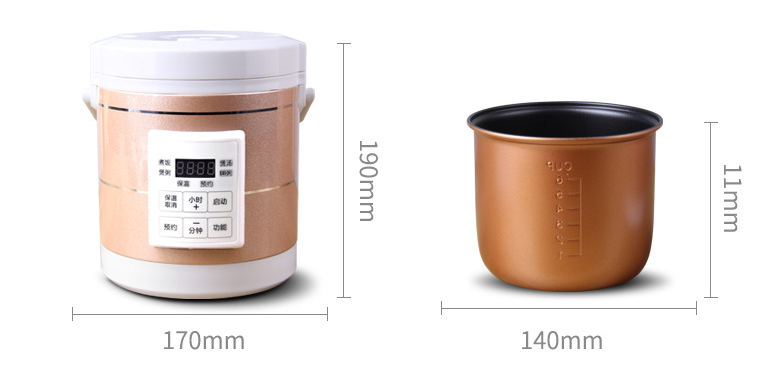 12V 24V Mini Rice Cooker 1.6L Car Truck Electric Hot Soup Rice Cooker - Minihomy