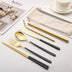 7-piece Set Of Creative Titanium-plated Environmentally Friendly Portable Tableware