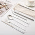 7-piece Set Of Creative Titanium-plated Environmentally Friendly Portable Tableware