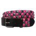 Color Matching Locomotive Rock Band Leather Rivet Belt