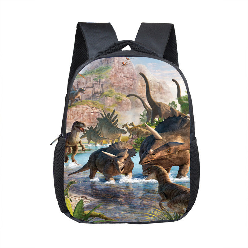 Cartoon Dinosaur Kindergarten Backpack - Minihomy