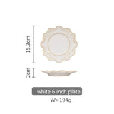 Retro Embossed Ceramic Tableware