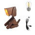 Creative Solid Wood Modern Minimalist Table Lamp LED Bedside Bedroom Decoration Dog Table Lamp