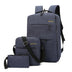 Casual Men's Backpack Three-piece Outdoor Travel Computer Backpack Female School Bag - Minihomy