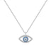 s925 Sterling Silver Jewelry European and American Atmospheric Demon Eye Necklace Eye Pendant - Minihomy