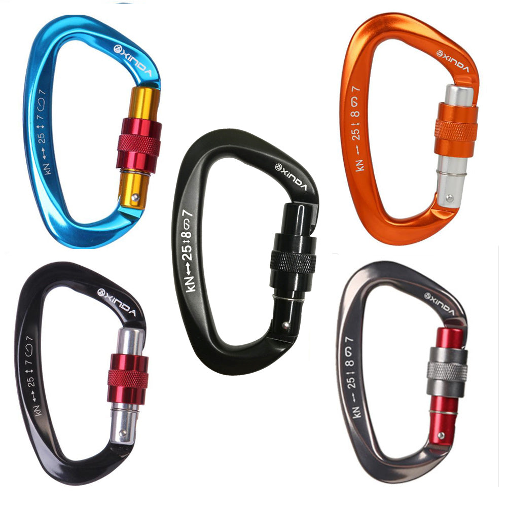 Outdoor Professional Rock Climbing Main Lock Carabiner Small D-Shaped Main Lock - Minihomy