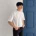 Loose Solid Color T-shirt Short Sleeve Casual Top for Men - Minihomy