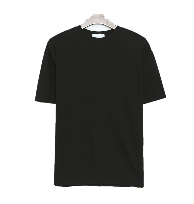 Loose Solid Color T-shirt Short Sleeve Casual Top for Men - Minihomy