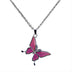 Butterfly Thermochromic Necklace O-Shaped Stainless Steel Necklace - Minihomy