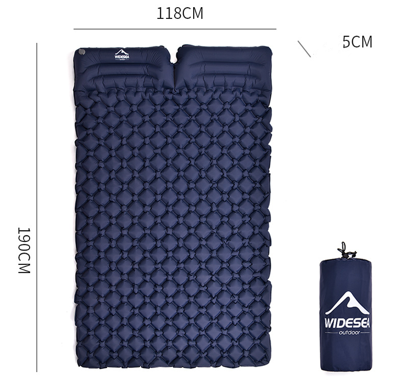 Camping Inflatable Moisture-Proof Mat Double Portable Ultra-Light Mat Quick Inflatable Camping Air Mat - Minihomy