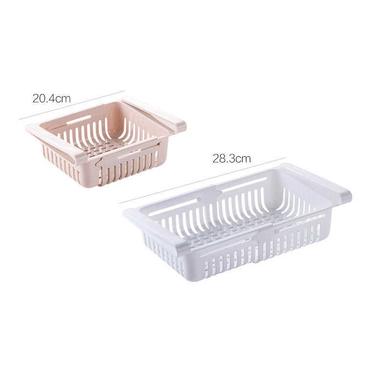 Refrigerator Storage Box Retractable Kitchen Refrigerator Storage Box Drawer Storage Box