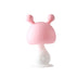 Baby Rattle Small Mushroom Teether Baby Soothing Molar Stick Liquid Silicone Teether Rattle Toy Can Be Boiled - Minihomy