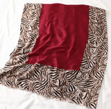 Cotton Scarf Casual Leopard Print Long Gauze Scarf