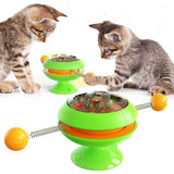 Rotatable Cat Toys Supplies With Catnip Interactive Training Toys For Cats - Minihomy