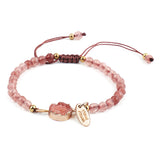 Natural Stone Bracelets For Women Rope Chain Bracelet Handmade Quartz Jewelry For Women