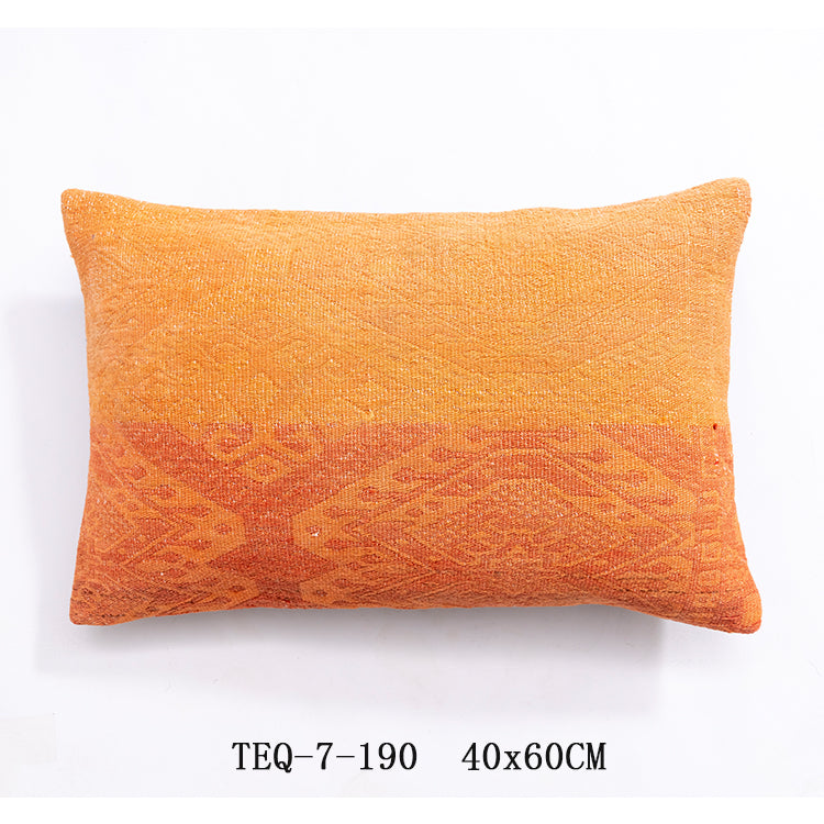 Handmade Wool Woven Bed Pillow Cushion