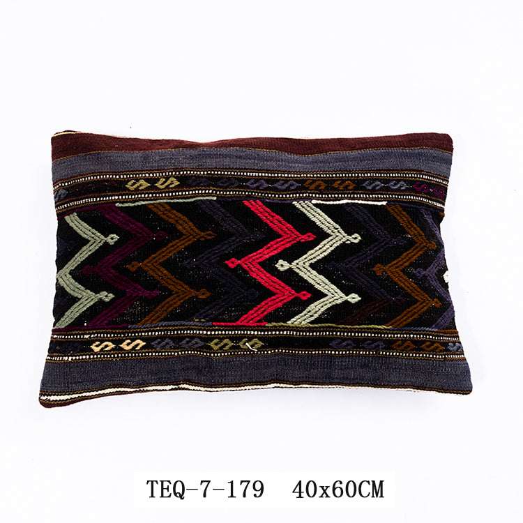 Handmade Wool Woven Bed Pillow Cushion