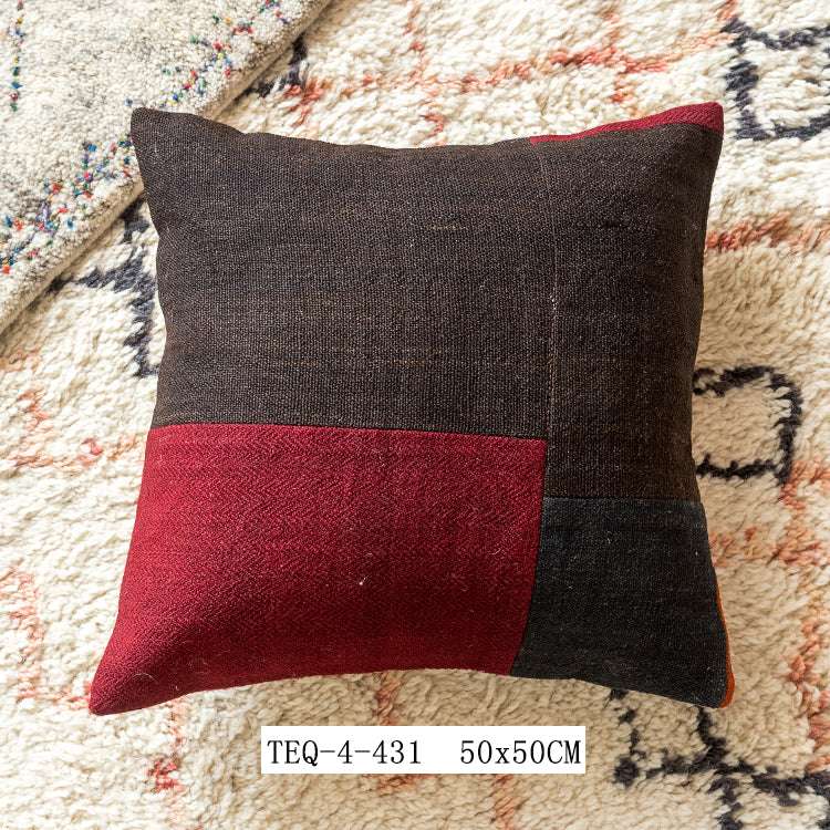 Handmade Wool Woven Bed Pillow Cushion