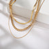 Multi-Layer Thick Chain Stacking Necklace Personality Three-Layer Clavicle Chain - Minihomy