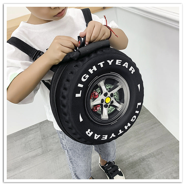 EVA Tire Fashion Style Kindergarten School Bag Boy Backpack Customization - Minihomy