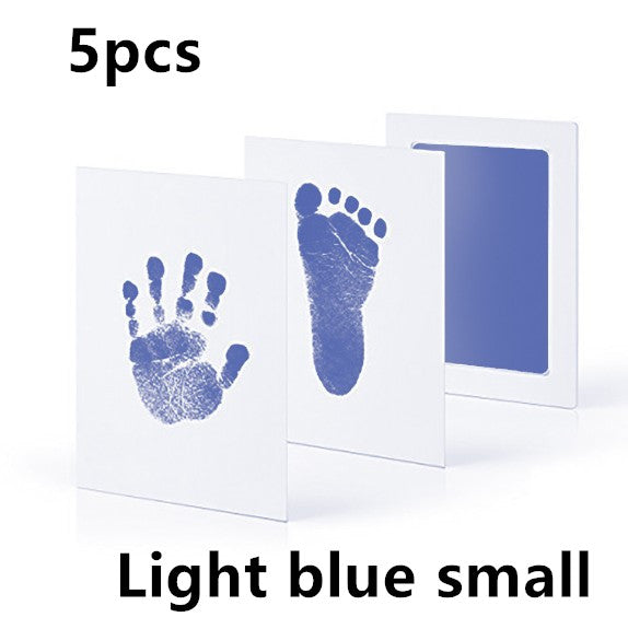 Non-toxic and wash-free baby ink watermarking oil fingerprints and footprints kit family souvenirs