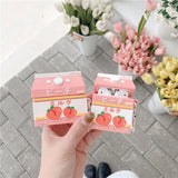 Peach Drink Airpods Pro iPHONE Bluetooth Wireless 1 2 3 Generation Earphone Case