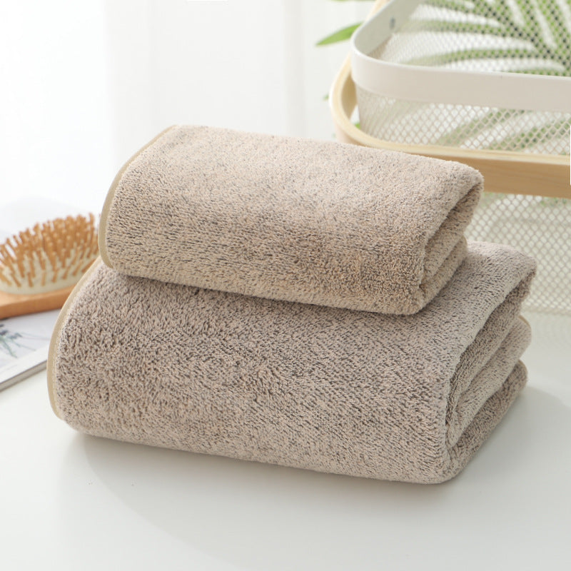 Thick Coral Fleece Bamboo Fiber Towel