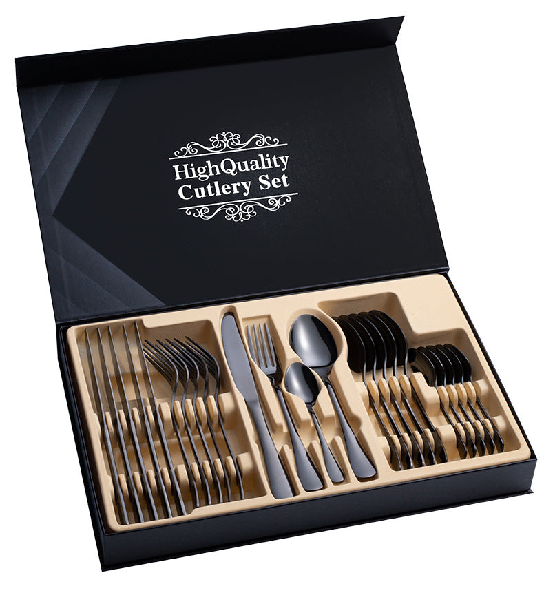 Stainless Steel Cutlery Set 24-Piece Gift Cutlery Steak Gift Box