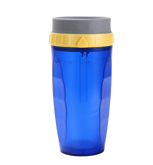 No Cover Twist Cup Travel Portable Cup Double Insulation Tumbler Straw Sippy Water Bottles - Minihomy