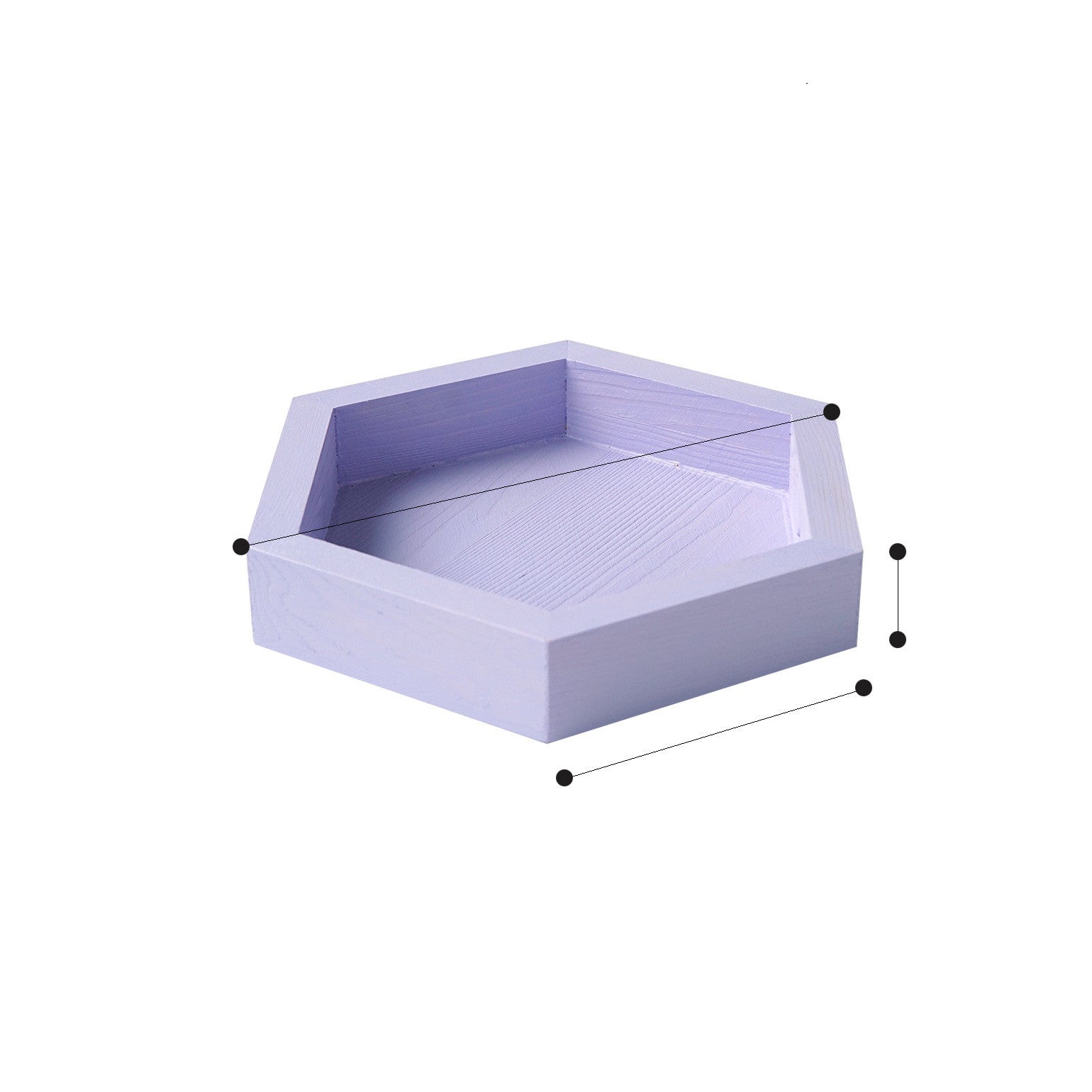 Wind Storage Tray Macaron Color Hexagonal Tray Entrance Key Tray