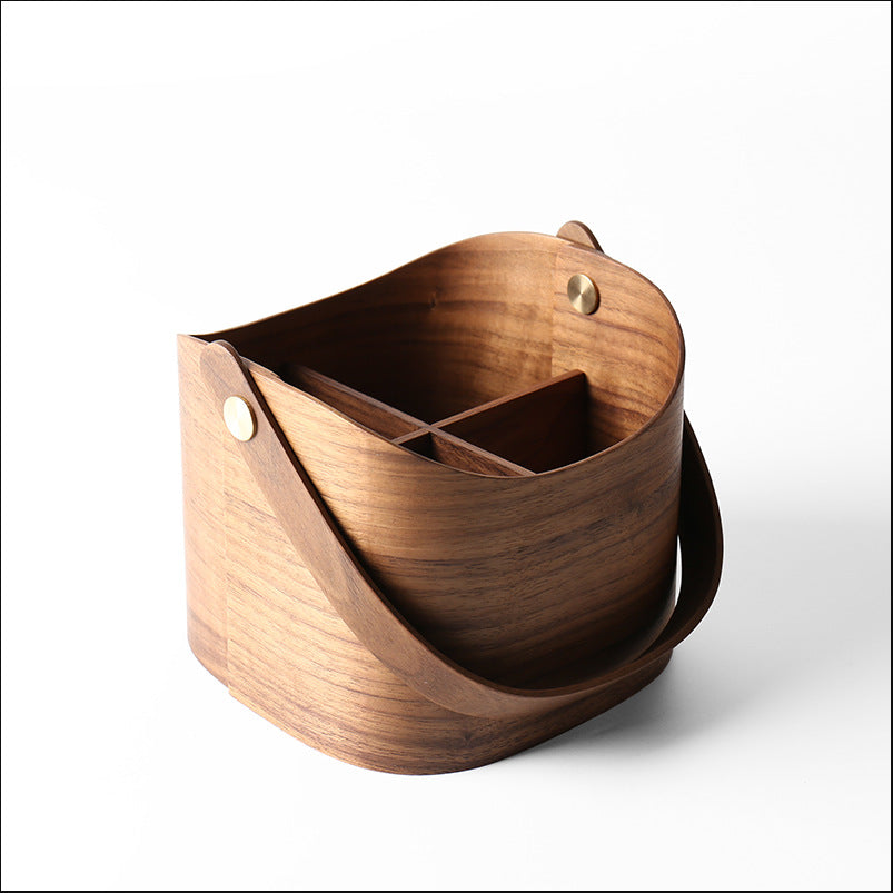 Solid Wood Handmade Japanese Storage Basket