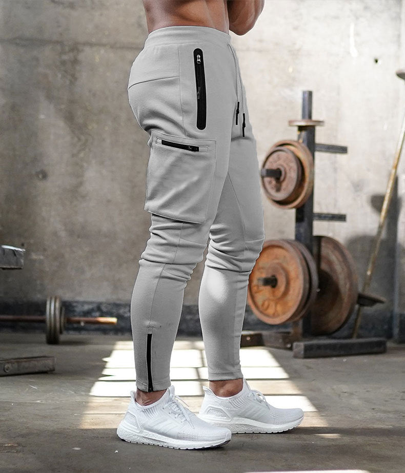 Sports Trousers Men'S Fitness Hanging Towel Trousers Running Training Feet Pants