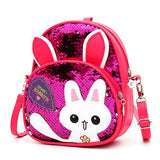 Cute Bunny Sequined One-shoulder Backpack