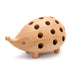 Solid Wood Hedgehog Pen Holder Obliquely Inserted Wooden Animal Pen Holder