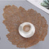 Hollow Insulation Pad, Leaf Placemat, Home Desktop, Anti-scald Mat, Dining Table - Minihomy