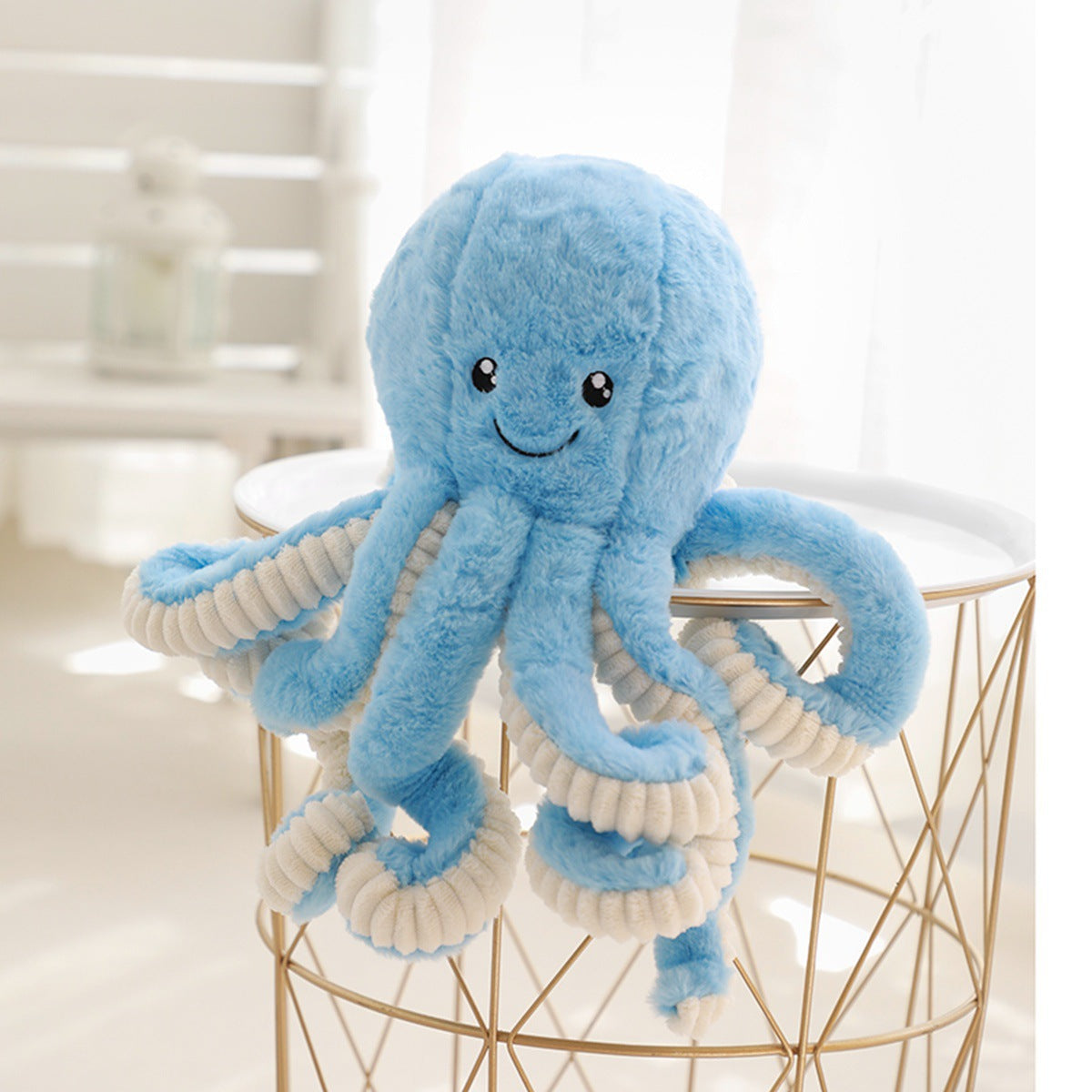 Lovely Simulation Octopus Pendant Plush Stuffed Toy Soft Animal Home Accessories Cute Doll Children Gifts