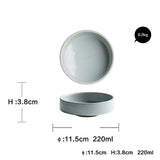 Household Dinner Plate  Flat Plate Bowl And Plate Set