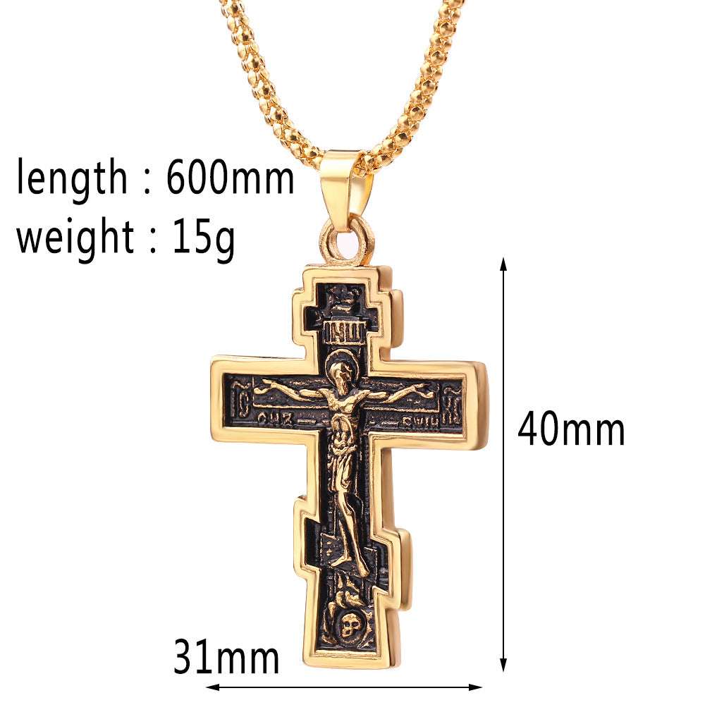 Cross Jesus Pendant Necklace - Minihomy