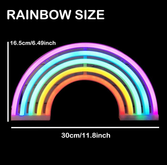 LED wall hanging rainbow neon - Minihomy