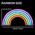 LED wall hanging rainbow neon - Minihomy