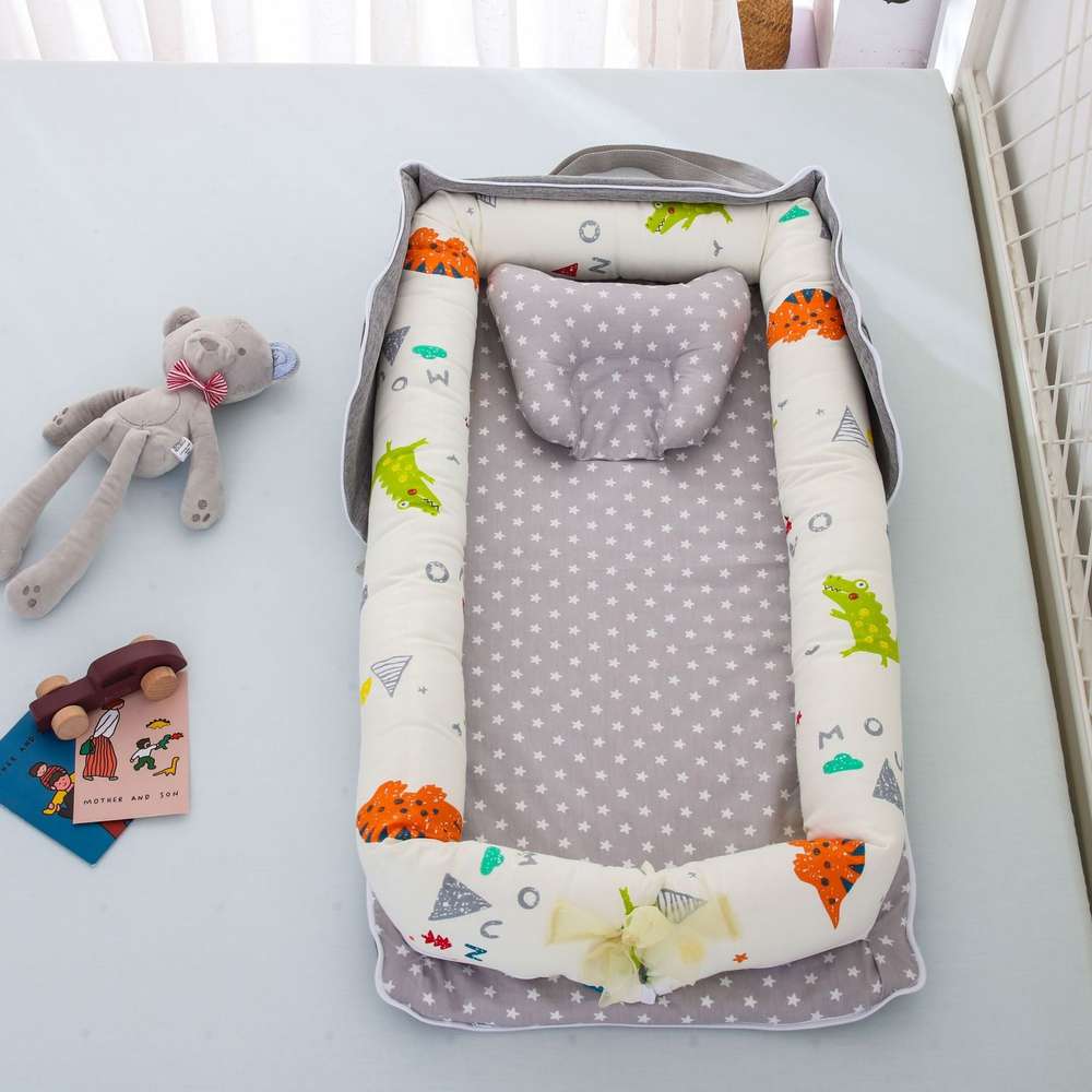 Cotton Portable Foldable Baby Bed - Breathable & Flexible - Multi-functional - Minihomy