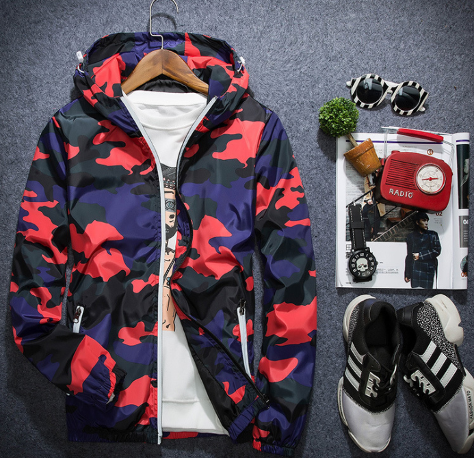 Spring Camouflage Jackets Casual Mens Coat