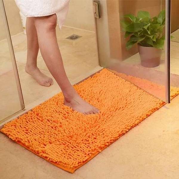 Chenille Absorbent Bathroom Non-slip Floor Mat - Minihomy