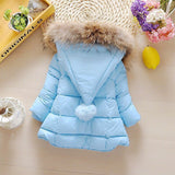 Unisex Baby Down Hooded Winter Jacket