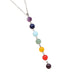 Chakra Gem Stone Beads Pendant Necklace - Minihomy