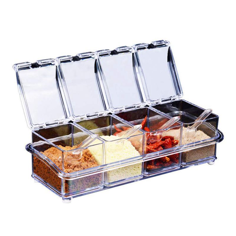Kitchen supplies transparent acrylic seasoning box